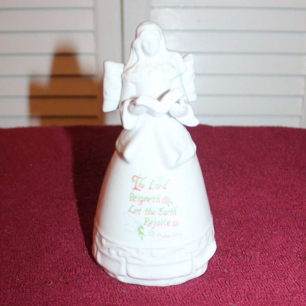 Porcelain Angel Figurine  - Psalms Scripture